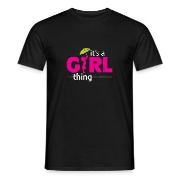 C'est pour le cadeau de parapluie de fille - T-shirt homme - noir - Devant - AI Model Male 178 light (178cm)