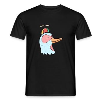 Idée de cadeau d'écolier de canard canard hélice - T-shirt homme - noir - Devant - AI Model Male 178 light (178cm)