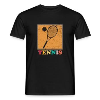 Tennis Raquette tennis tennis - T-shirt homme - noir - Devant - AI Model Male 178 light (178cm)