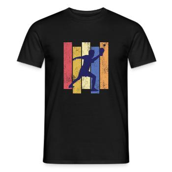 Table tennis Table tennis players - Men's T-Shirt - black - Front - AI Model Male 178 light (178cm)