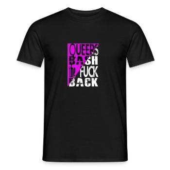 Les Queers foutent la merde en arrière! - T-shirt homme - noir - Devant - AI Model Male 178 light (178cm)