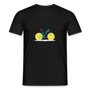 Vélo citron cadeau enfants Motif VTT - T-shirt homme - noir - Devant - AI Model Male 178 light (178cm)