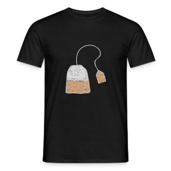 Teabags Christmas kids foodies - Men's T-Shirt - black - Front - AI Model Male 178 light (178cm)