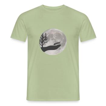 Dessin de fourmi - T-shirt homme - vert sauge - Devant - AI Model Male 178 light (178cm)