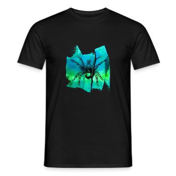 Spider Black Spider Black Spider T-shirt - T-shirt homme - noir - Devant - AI Model Male 178 light (178cm)