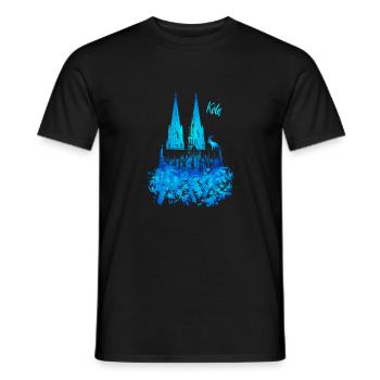 Cathédrale de Cologne - T-shirt homme - noir - Devant - AI Model Male 178 light (178cm)