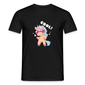 Cadeau Unity pour les fans de Licorne - Cool - T-shirt homme - noir - Devant - AI Model Male 178 light (178cm)
