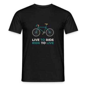 Cadeau de roue de vélo de vélo de vélo de route drôle - T-shirt homme - noir - Devant - AI Model Male 178 light (178cm)