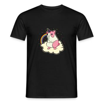 Drôle de cobaye doux animal cadeau animal - T-shirt homme - noir - Devant - AI Model Male 178 light (178cm)