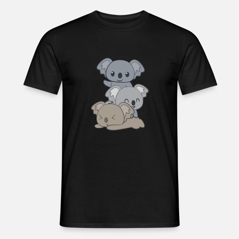 Koala – Koalabär – Koalafan – Geschenk - Männer T-Shirt - Schwarz