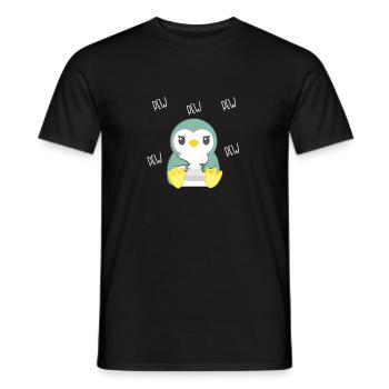 Pinguin – Pinguine – Gamer - Zocker - Nerd - Geek - Männer T-Shirt - Schwarz - Vorne - AI Model Male 178 light (178cm)