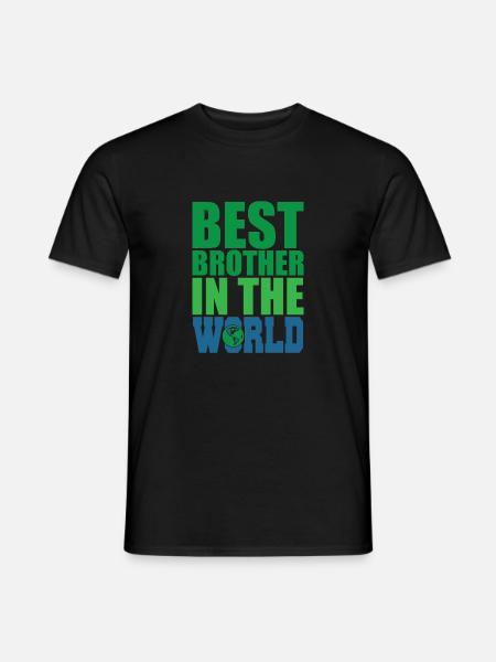 Bester Bruder auf der Welt - Männer T-Shirt - Schwarz