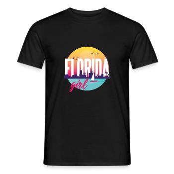 florida girl - Men's T-Shirt - black - Front - AI Model Male 178 light (178cm)