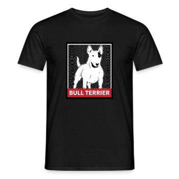 Pit Bull Bull Terrier Bull Terrier Gift - Men's T-Shirt - black - Front - AI Model Male 178 light (178cm)