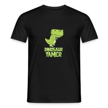 Dinosaurier Reptilien Geschenk lustig Dino süß fun - Männer T-Shirt - Schwarz - Vorne - AI Model Male 178 light (178cm)