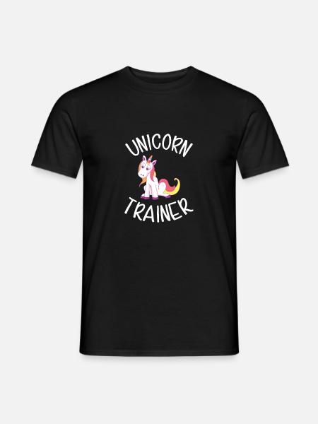 Grappige magische de gift van het eenhoornpaard - Heren T-shirt - zwart