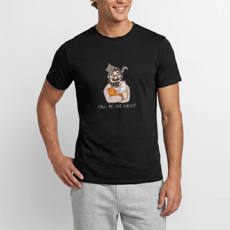 Ring til mig Katte Daddy Kitty Daddy Cuddle gave Mænd T-shirt