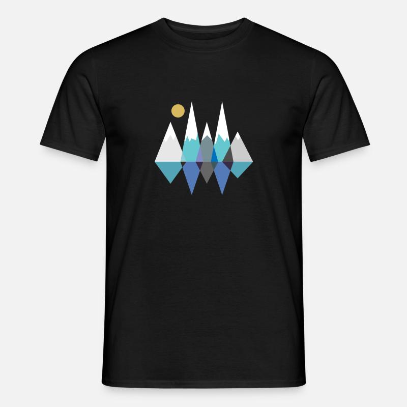 Berge - Männer T-Shirt - Schwarz