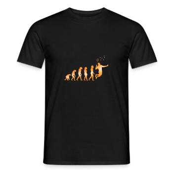 Badminton - Männer T-Shirt - Schwarz - Vorne - AI Model Male 178 light (178cm)