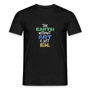 ART - Männer T-Shirt - Schwarz - Vorne - AI Model Male 178 light (178cm)