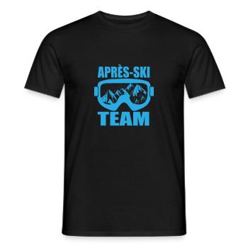 Après-ski - T-shirt homme - noir - Devant - AI Model Male 178 light (178cm)