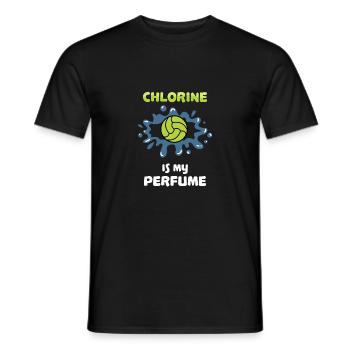 Odeur de chlore parfum parfum parfum parfum piscine - T-shirt homme - noir - Devant - AI Model Male 178 light (178cm)