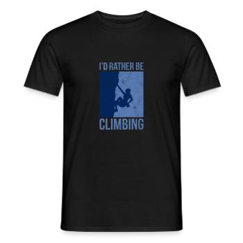 Climbing Climbing Rock Climbing Mountaineering - Men's T-Shirt - black - Front - AI Model Male 178 light (178cm)