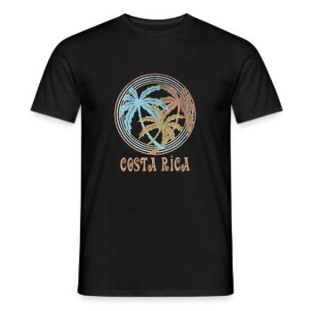 Costa Rica - Männer T-Shirt - Schwarz - Vorne - AI Model Male 178 light (178cm)