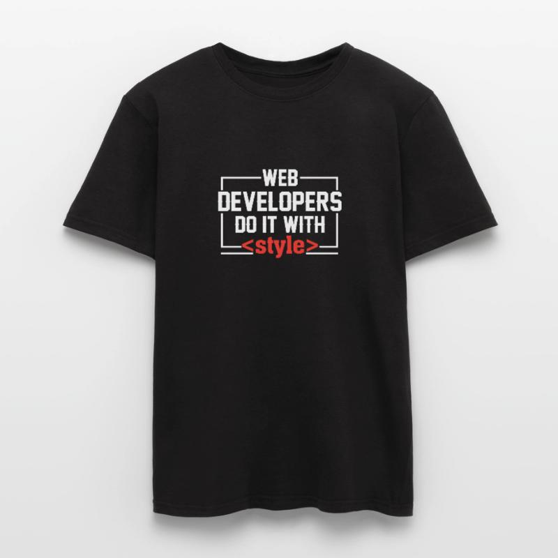 Web Developers Do It With Männer T-Shirt