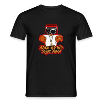 Hip Hop Musik Tanzen Breakdance Rap Geschenk - Männer T-Shirt - Schwarz - Vorne - AI Model Male 178 light (178cm)