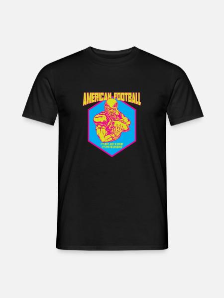 American football saying quarterback - Men's T-Shirt - black