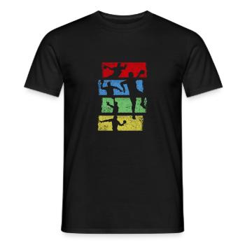Cadeau de passe-temps sportif sportif d'équipe de handball - T-shirt homme - noir - Devant - AI Model Male 178 light (178cm)