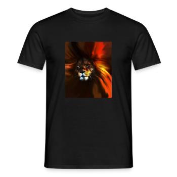 Lion - Roi Majestueux - T-shirt homme - noir - Devant - AI Model Male 178 light (178cm)