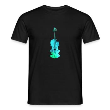 Cello Bass Violin Knee Violin String Instrument Cello - Men's T-Shirt - black - Front - AI Model Male 178 light (178cm)