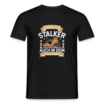 berger allemand - T-shirt homme - noir - Devant - AI Model Male 178 light (178cm)