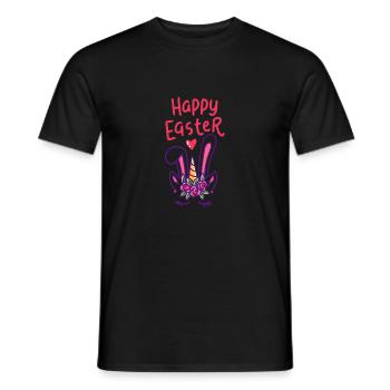 Einhorn - Einhörner - Geschenk - Frohe Ostern - Männer T-Shirt - Schwarz - Vorne - AI Model Male 178 light (178cm)
