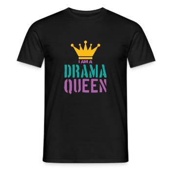 Drama Queen disant - T-shirt homme - noir - Devant - AI Model Male 178 light (178cm)