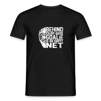 Masque de gardien de but de gardien de but de hockey sur glace - T-shirt homme - noir - Devant - AI Model Male 178 light (178cm)