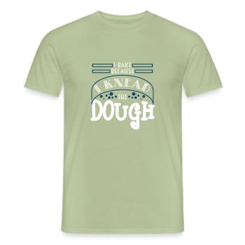 ich backe - Männer T-Shirt - Sage - Vorne - AI Model Male 178 light (178cm)