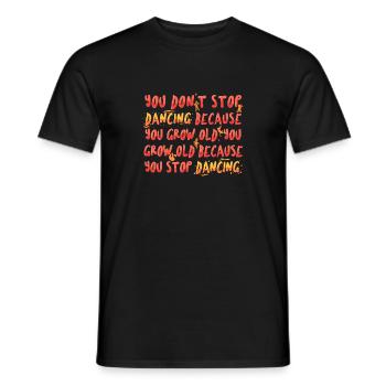 Professeur de danse danse danseuse cadeau d'école de danse - T-shirt homme - noir - Devant - AI Model Male 178 light (178cm)