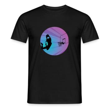 Fille de basket - T-shirt homme - noir - Devant - AI Model Male 178 light (178cm)