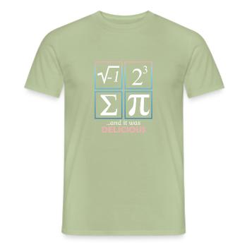 And It Was Delicious - Männer T-Shirt - Sage - Vorne - AI Model Male 178 light (178cm)