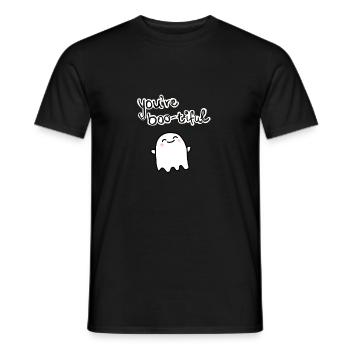 You're boo-tiful ghost - Men's T-Shirt - black - Front - AI Model Male 178 light (178cm)