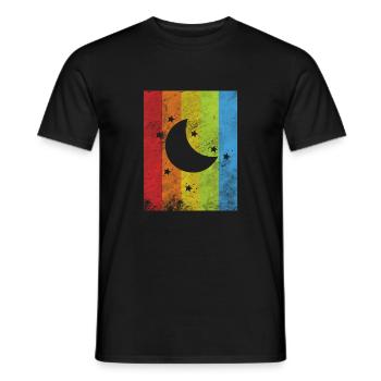 Rainbow Flag - Men's T-Shirt - black - Front - AI Model Male 178 light (178cm)