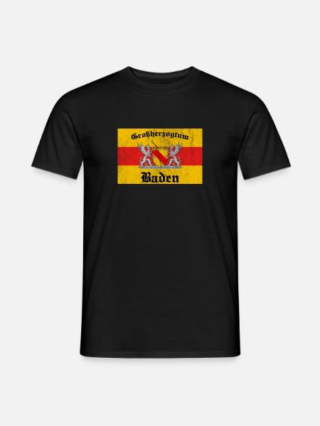 Baden Badner Land Badisch Wappen Souvenir Geschenk - Männer T-Shirt - Schwarz