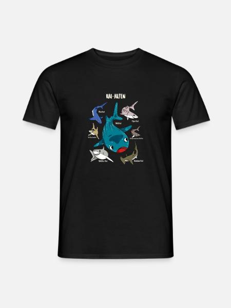 Shark boy shark species biology - Men's T-Shirt - black