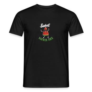 Sweet Summer Time Sommer Shirt - Männer T-Shirt - Schwarz - Vorne - AI Model Male 178 light (178cm)