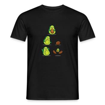 Avocado Mom for Pregnancy Mamacado Lovers - Men's T-Shirt - black - Front - AI Model Male 178 light (178cm)