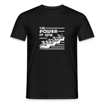 Tiananmen Square Power Of One - Männer T-Shirt - Schwarz - Vorne - AI Model Male 178 light (178cm)