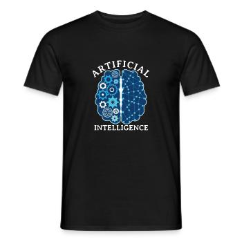 Artificial Intelligence - Männer T-Shirt - Schwarz - Vorne - AI Model Male 178 light (178cm)